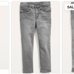 NEW Old Navy Karate Skinny Gray Jeans for Toddler Unisex